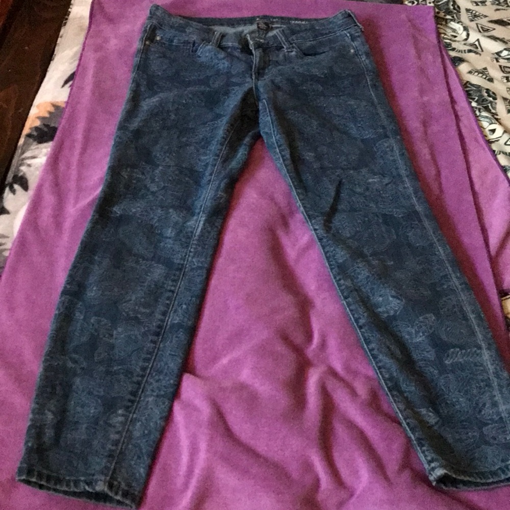 Cropped printed Jeggings